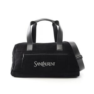 Saint Laurent Paris Nux Duffle Bag Boston Leather Black